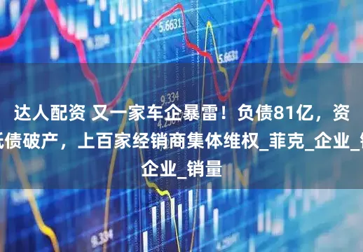 达人配资 又一家车企暴雷！负债81亿，资不抵债破产，上百家经销商集体维权_菲克_企业_销量